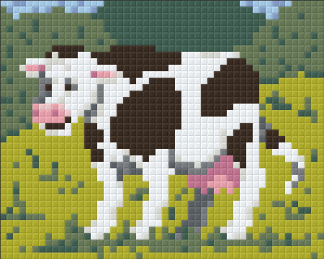 Daisy The Farmyard Cow One [1] Baseplate PixelHobby Mini-mosaic Art Kit image 0
